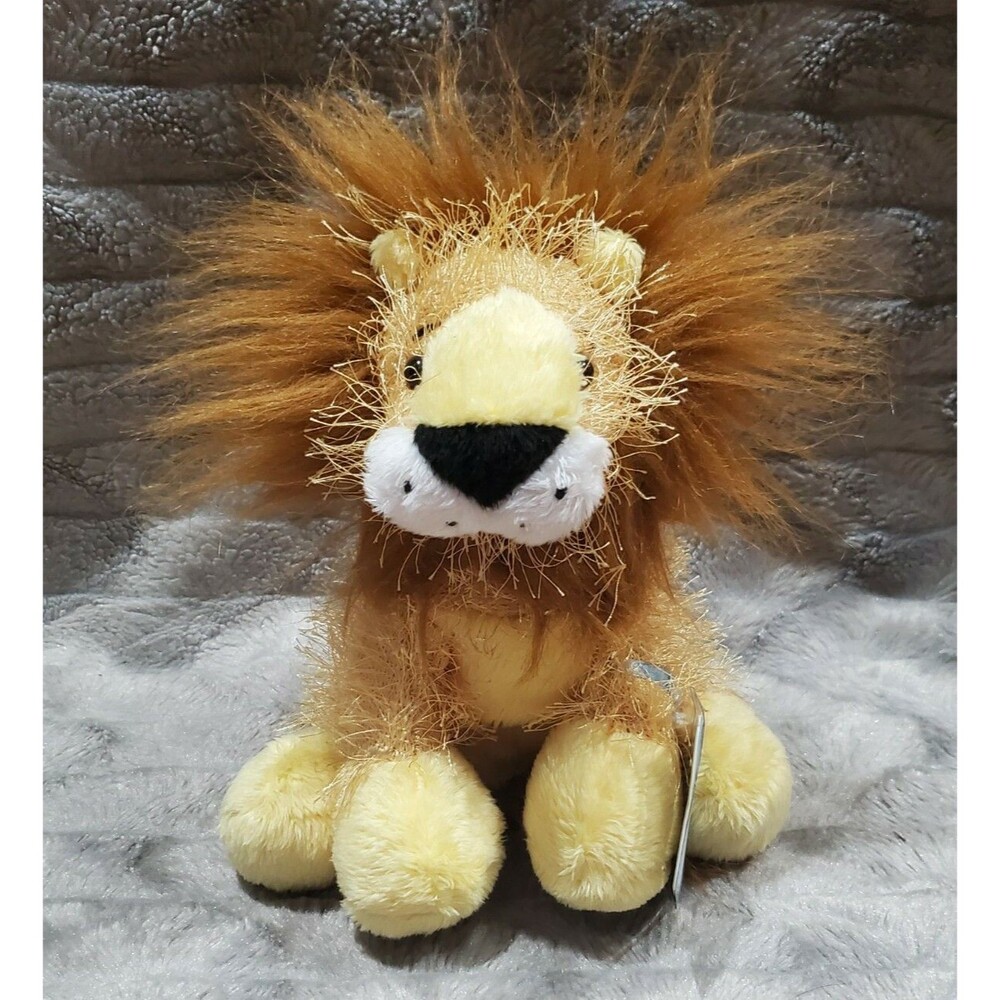 Webkinz HM006 Frizzy Fuzzly Male Lion Plush Stuffed Toy With Code NWT 7"